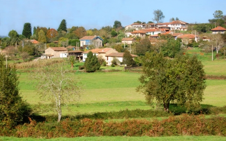 Tu casita rural (en el centro) y su aldea